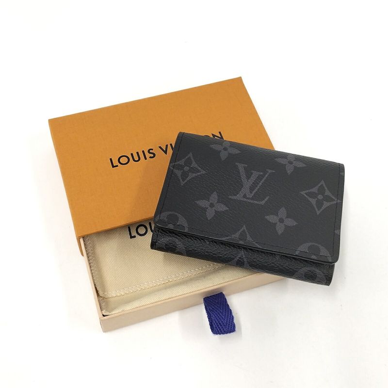 Louis Vuitton Amberop Carte de Visit Card Case Monogram Eclipse M12874