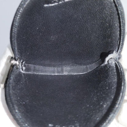 Loewe Coin Case Round Shape Anagram Leather Black 060510