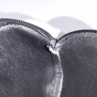 Loewe Coin Case Round Shape Anagram Leather Black 060510