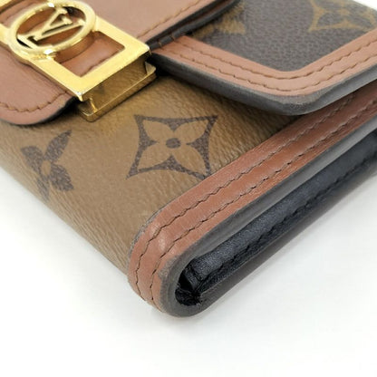 Louis Vuitton Portefeuille Dauphine Compact Trifold Wallet Monogram Reverse
