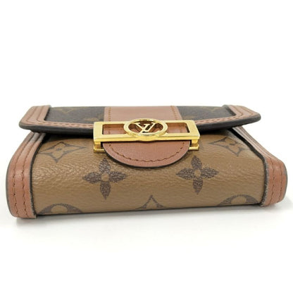 Louis Vuitton Portefeuille Dauphine Compact Trifold Wallet Monogram Reverse