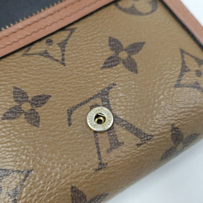 Louis Vuitton Portefeuille Dauphine Compact Trifold Wallet Monogram Reverse
