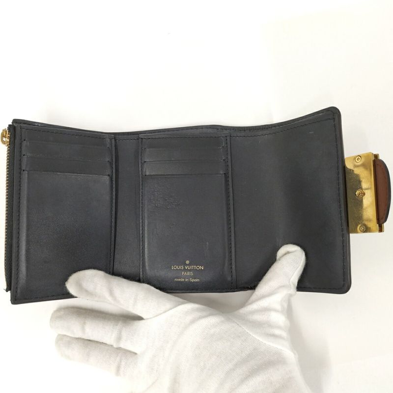 Louis Vuitton Portefeuille Dauphine Compact Trifold Wallet Monogram Reverse