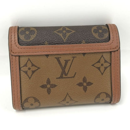Louis Vuitton Portefeuille Dauphine Compact Trifold Wallet Monogram Reverse