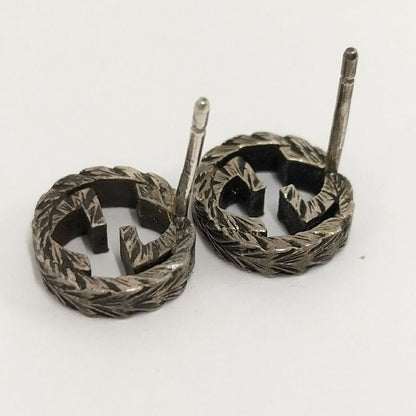 Gucci Earrings Interlocking Sv925 Ag925 Silver 925 Silver 457109