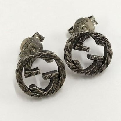 Gucci Earrings Interlocking Sv925 Ag925 Silver 925 Silver 457109