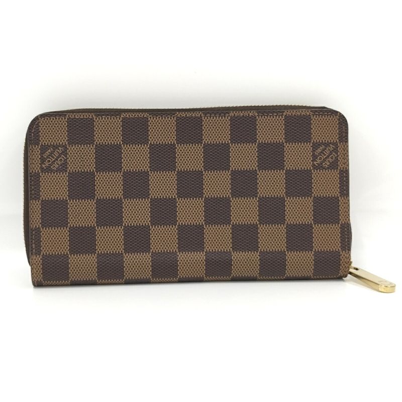 Louis Vuitton Zippy Wallet Round Zipper Long Wallet Damier Ebene N41661