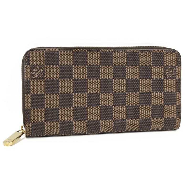 Louis Vuitton Zippy Wallet Round Zipper Long Wallet Damier Ebene N41661