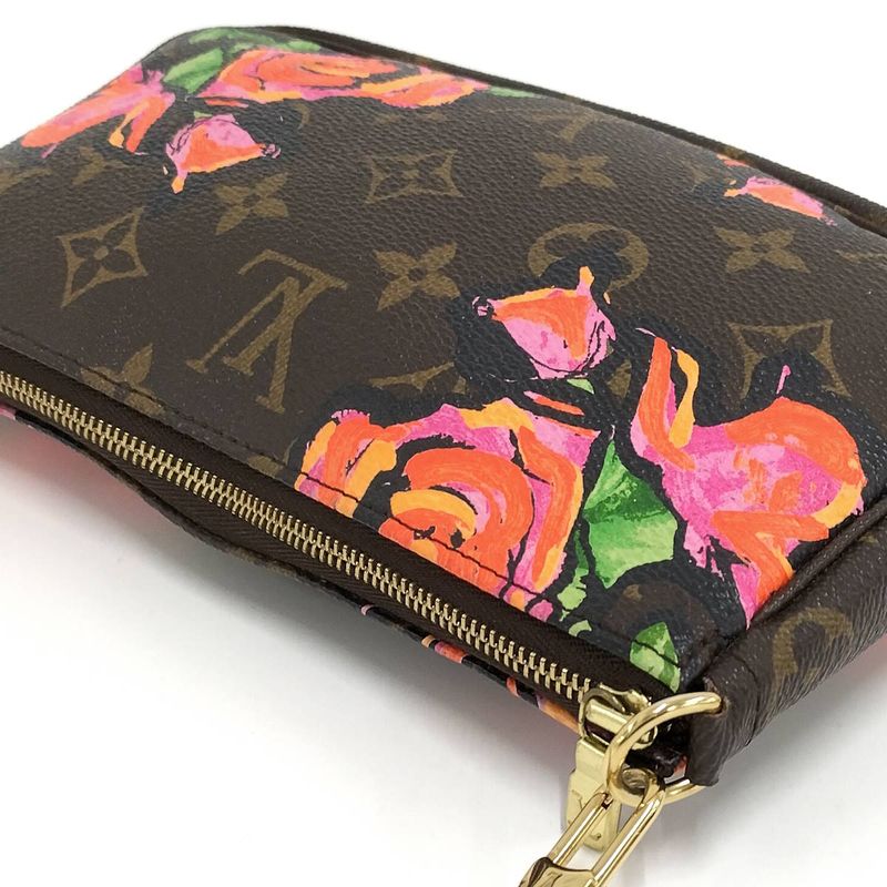 Louis Vuitton Pochette Accessories Pouch Monogram Rose M48615