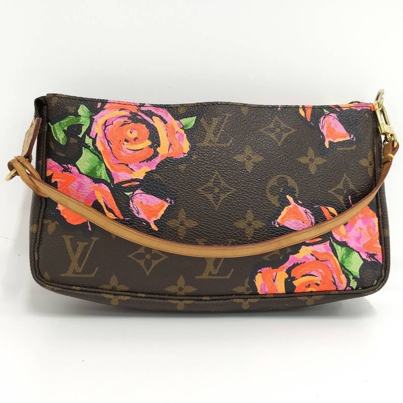 Louis Vuitton Pochette Accessories Pouch Monogram Rose M48615
