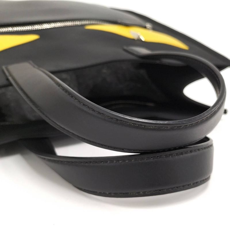 Fendi Monster Handbag Leather Black 7va367-07e