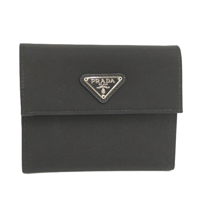 Prada Bifold Wallet Nylon Black M170