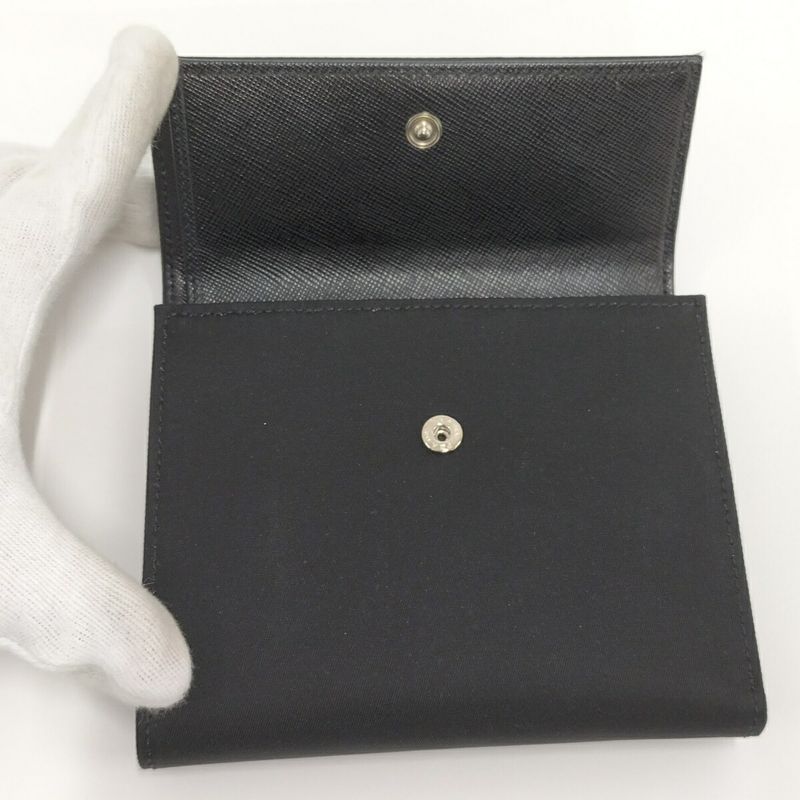 Prada Bifold Wallet Nylon Black M170