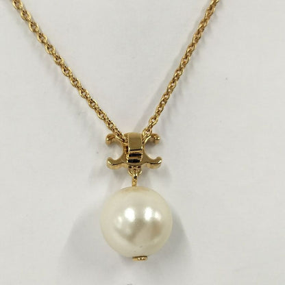 Celine Triomphe Necklace Pearl Gold