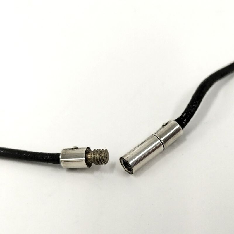 Gucci Necklace Female Symbol Mark Silver Sv925 Leather