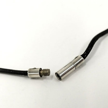 Gucci Necklace Female Symbol Mark Silver Sv925 Leather