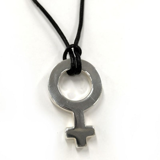 Gucci Necklace Female Symbol Mark Silver Sv925 Leather