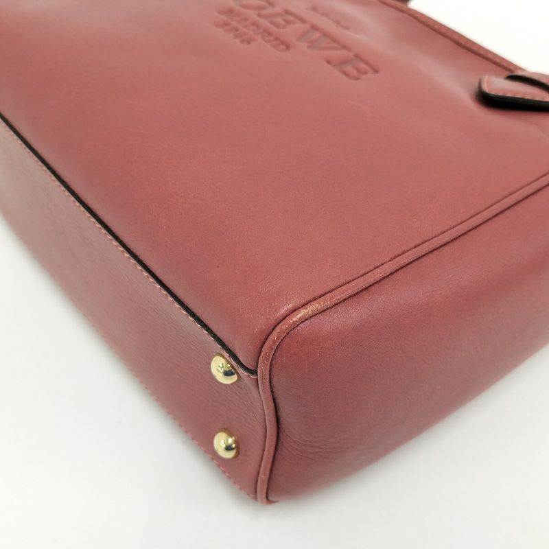 Loewe Tote Bag Heritage Leather Pink