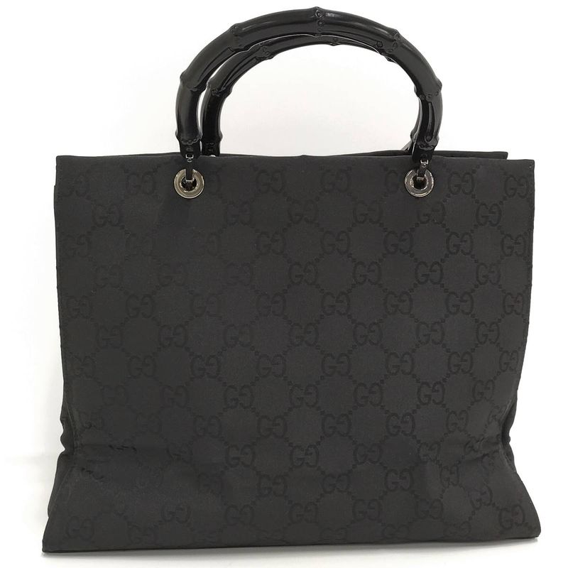 Gucci Bamboo Tote Bag Nylon Black 002.1010.2404