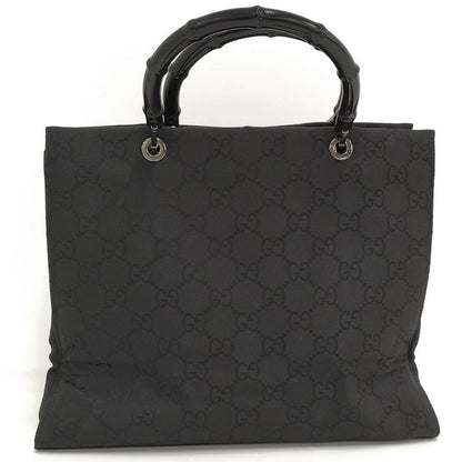 Gucci Bamboo Tote Bag Nylon Black 002.1010.2404