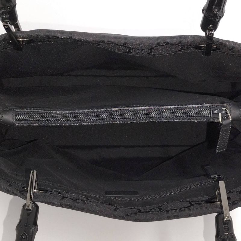 Gucci Bamboo Tote Bag Nylon Black 002.1010.2404