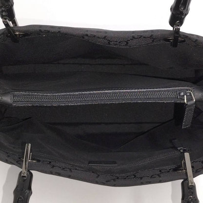 Gucci Bamboo Tote Bag Nylon Black 002.1010.2404
