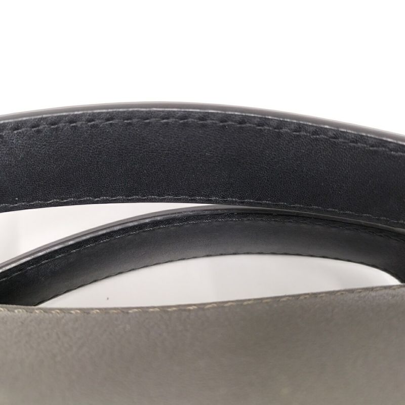 Fendi Visible Medium 2way Shoulder Bag Leather Gray