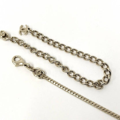 Chanel Necklace Here Mark Plated Gold A25v