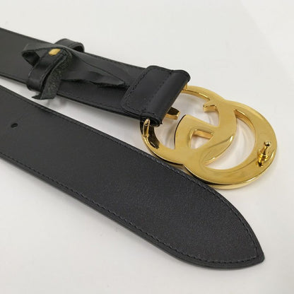 Gucci Ggmarmont Leather Belt Black 406831