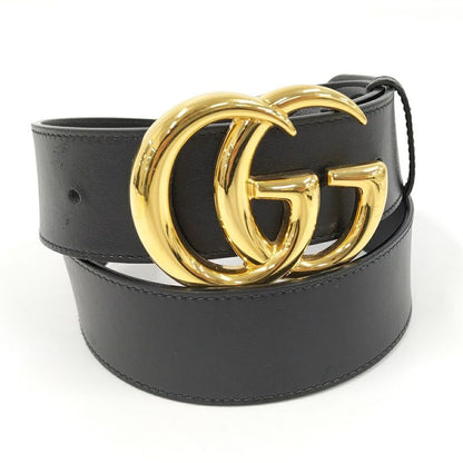 Gucci Ggmarmont Leather Belt Black 406831