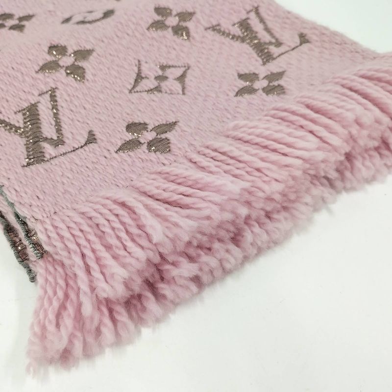 Louis Vuitton Echarpe Muffler Logomania Shine Silk Wool M70466