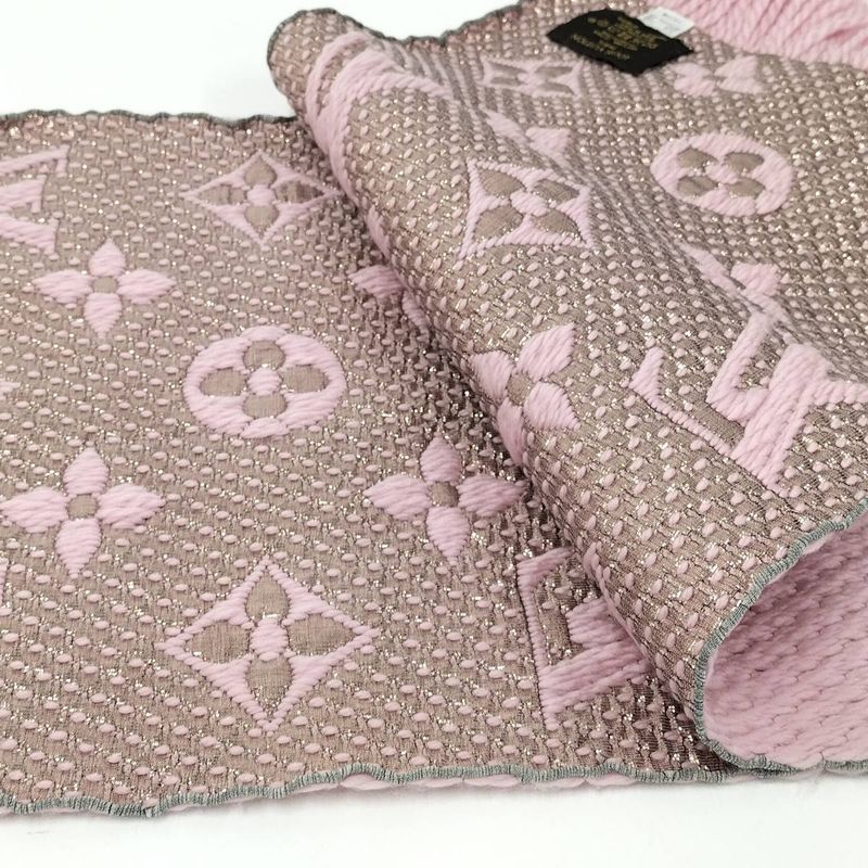Louis Vuitton Echarpe Muffler Logomania Shine Silk Wool M70466