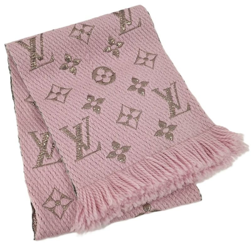 Louis Vuitton Echarpe Muffler Logomania Shine Silk Wool M70466