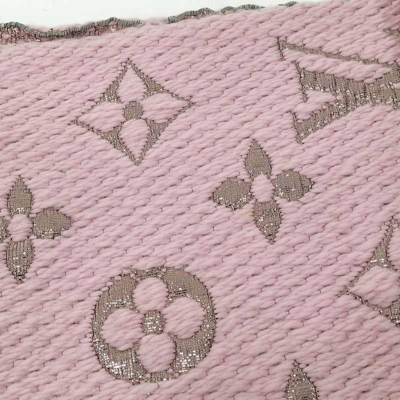 Louis Vuitton Echarpe Muffler Logomania Shine Silk Wool M70466
