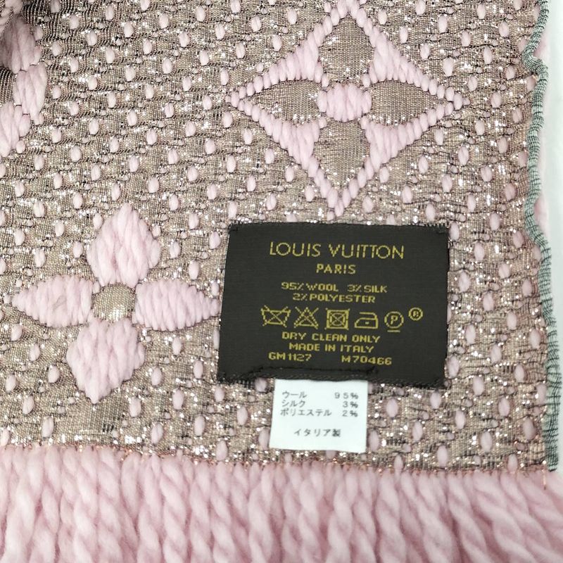 Louis Vuitton Echarpe Muffler Logomania Shine Silk Wool M70466