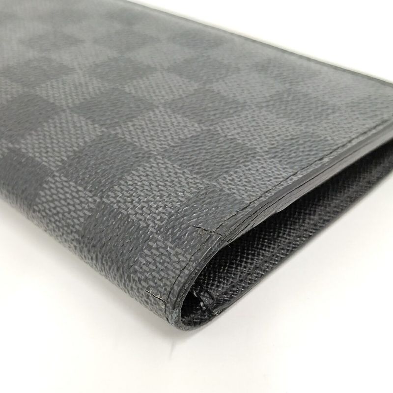 Louis Vuitton Long Wallet Portefeuille Braza Damier Graphite N62665