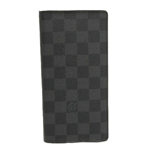 Louis Vuitton Long Wallet Portefeuille Braza Damier Graphite N62665