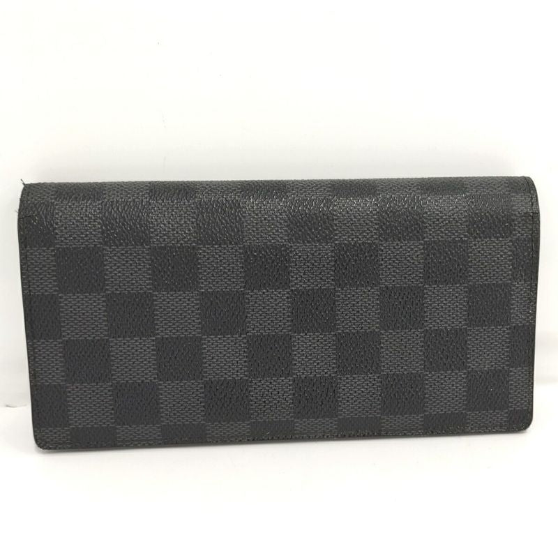 Louis Vuitton Long Wallet Portefeuille Braza Damier Graphite N62665