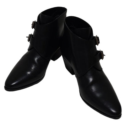 Saint Laurent Paris Short Boots 36 Women's - 335233 Black Studded Outsole