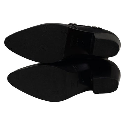 Saint Laurent Paris Short Boots 36 Women's - 335233 Black Studded Outsole