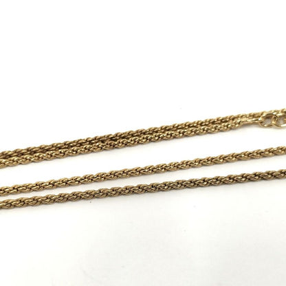 Christian Dior Necklace Logo Heart Gold Plated