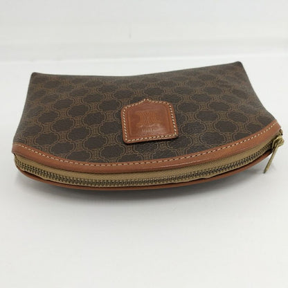 Celine Pouch Macadam Leather Brown