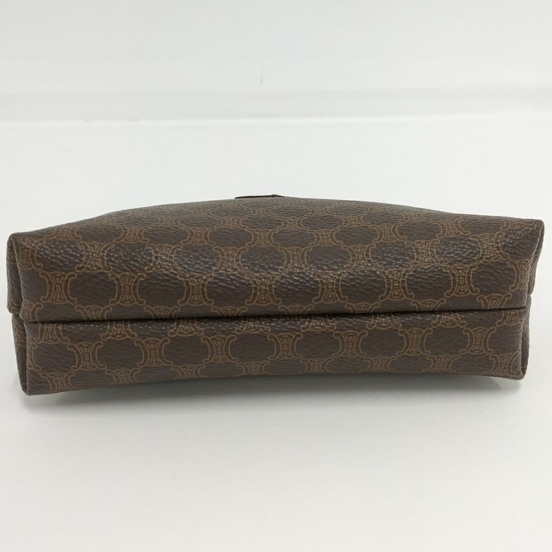 Celine Pouch Macadam Leather Brown