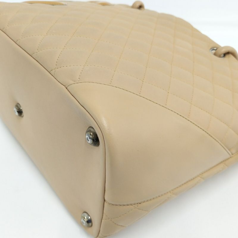 Chanel Tote Bag Cambon Line Leather Beige A25169