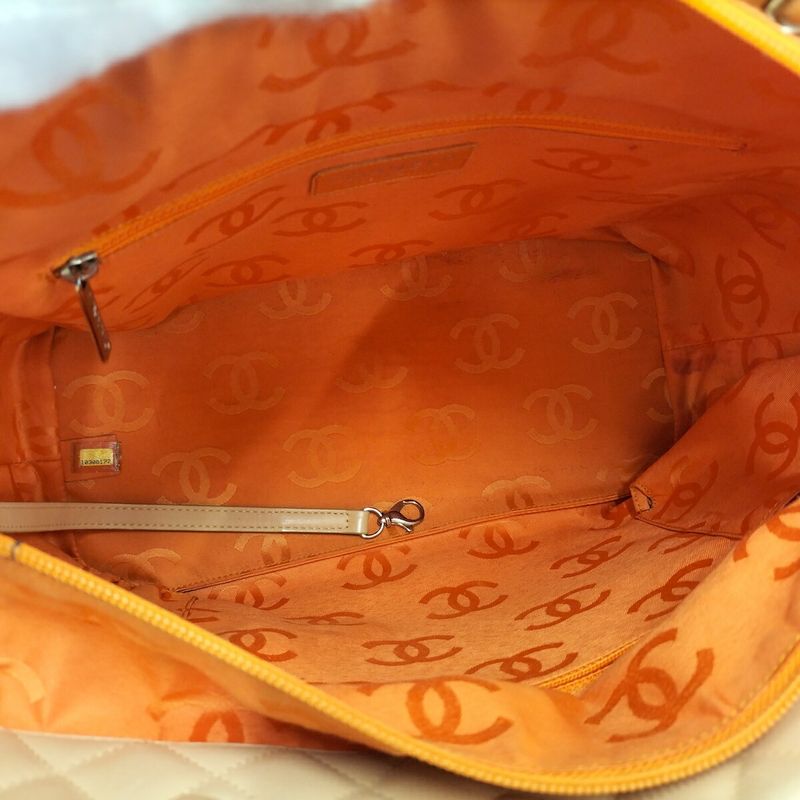 Chanel Tote Bag Cambon Line Leather Beige A25169