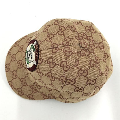 Gucci Children's Baseball Cap Size M 54cm (21.26in) GG Canvas Beige Brown