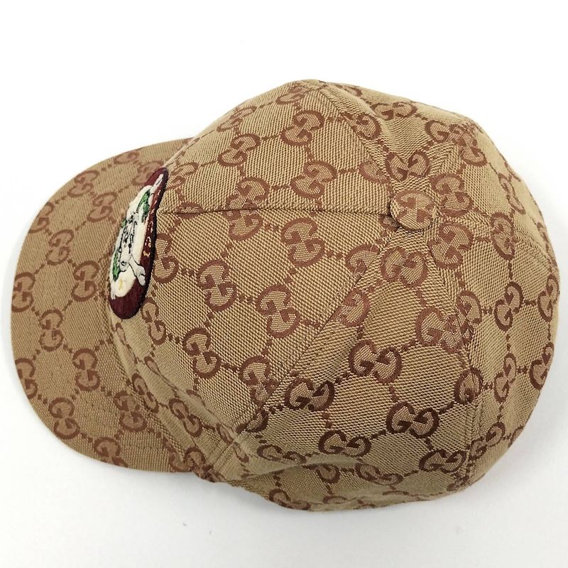 Gucci Baseball Cap Skull GG Canvas Beige