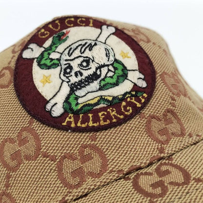Gucci Baseball Cap Skull GG Canvas Beige