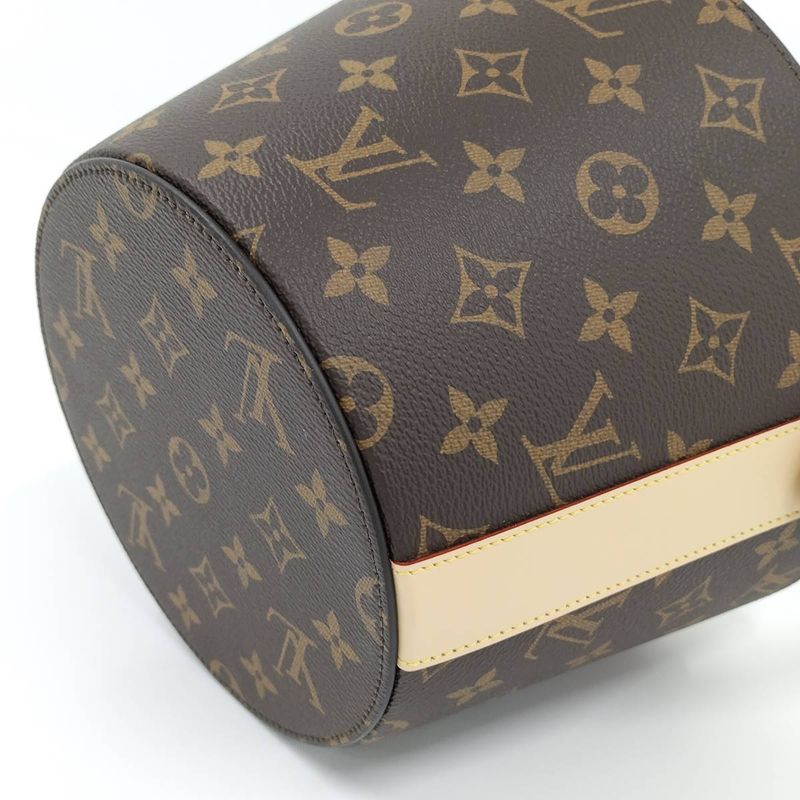 Louis Vuitton Cooler Bucket Handbag Monogram Brown White Gi3166