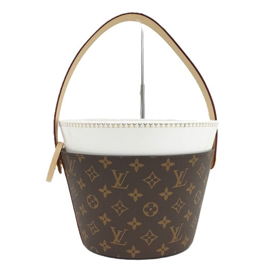 Louis Vuitton Cooler Bucket Handbag Monogram Brown White Gi3166